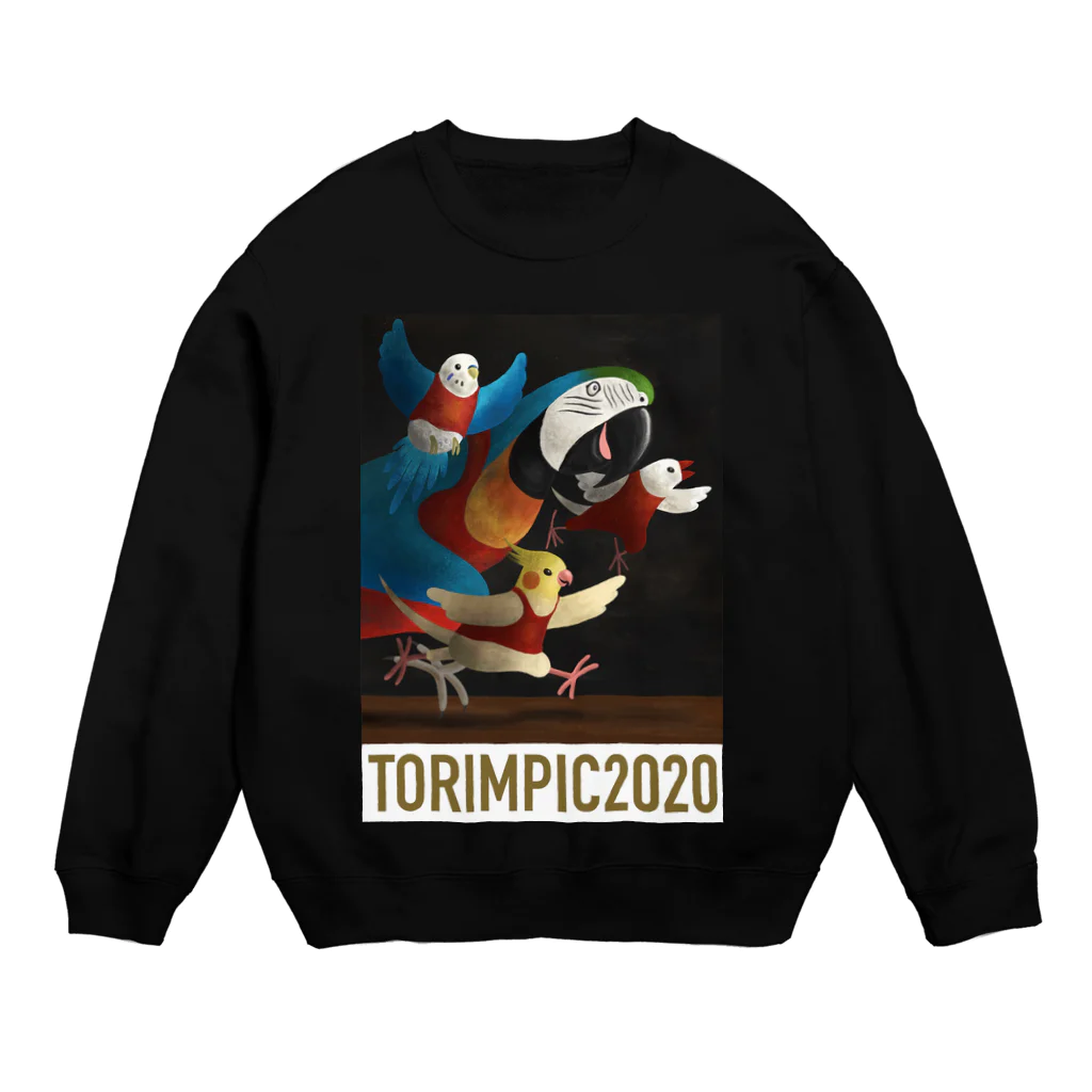 ほほらら工房 SUZURI支店のTORIMPIC2020 Crew Neck Sweatshirt