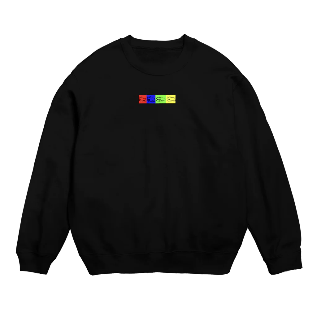 ぴおferminの本気で描いたカバ(横) Crew Neck Sweatshirt