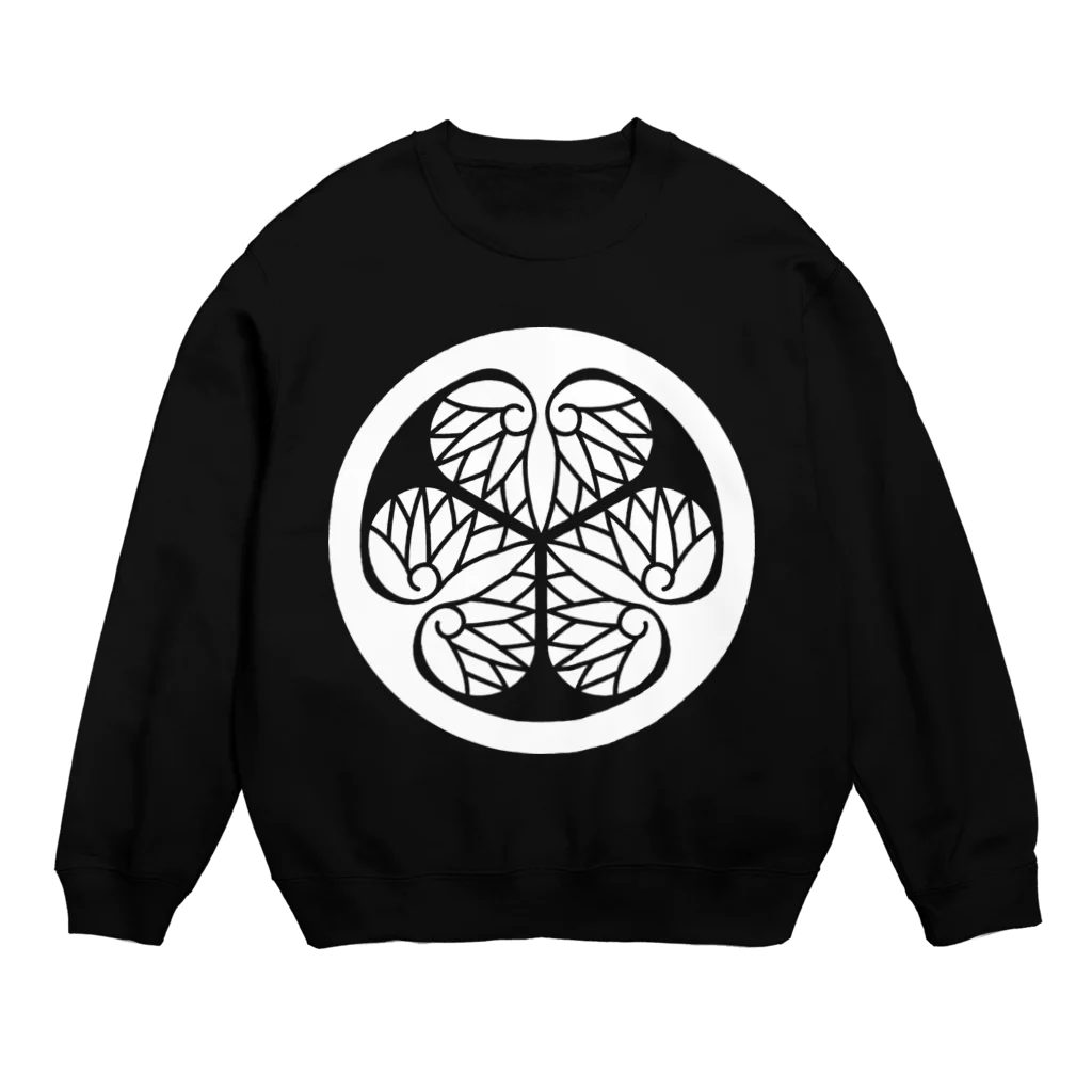 風天工房の葵紋（徳川）白 Crew Neck Sweatshirt