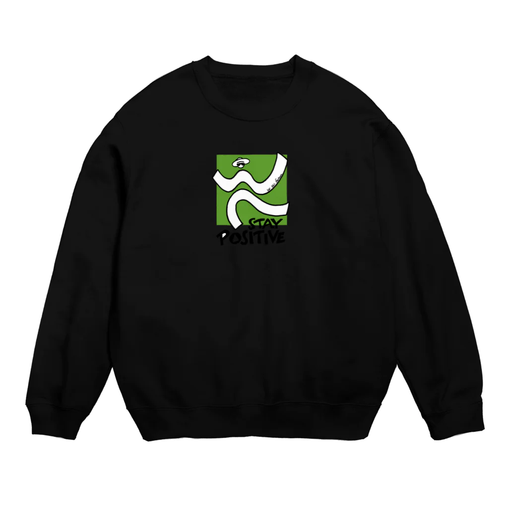 watswatsfarmのSTAY POSITIVE Crew Neck Sweatshirt