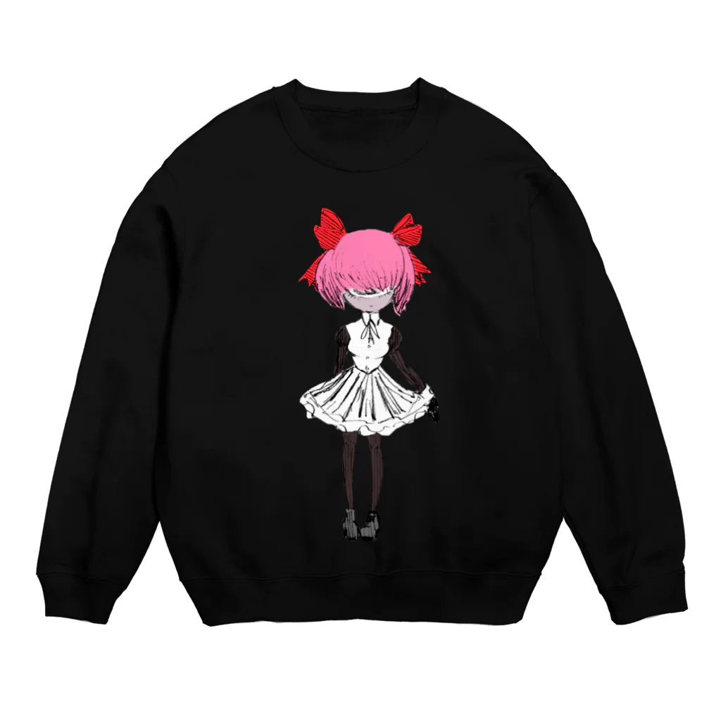 鈴木ングショップの単眼ちゃん Crew Neck Sweatshirt