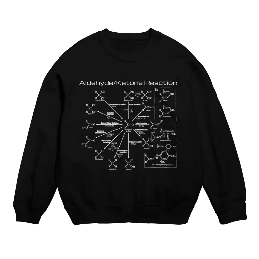 U Libraryのアルデヒド・ケトンの反応白(有機化学) Crew Neck Sweatshirt