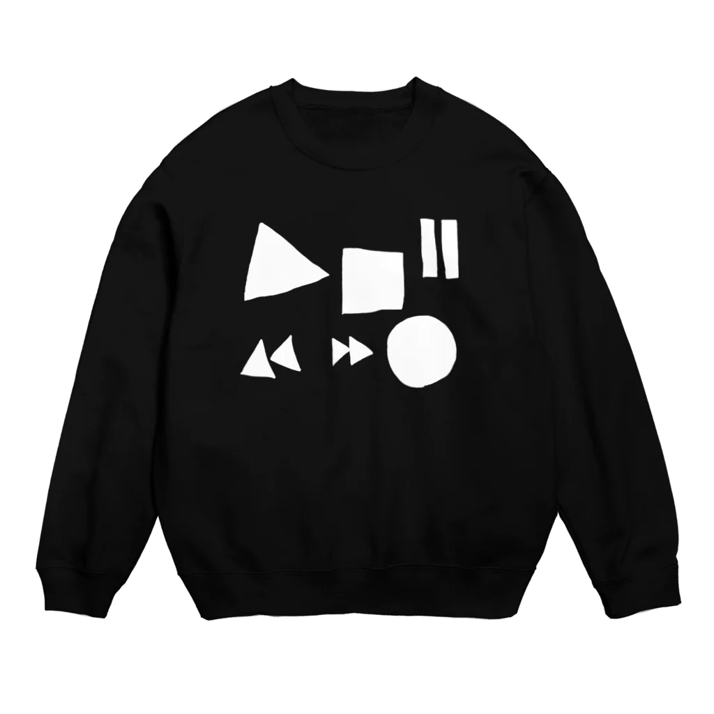 ym303bass オフィシャルショップの音楽のボタン Crew Neck Sweatshirt