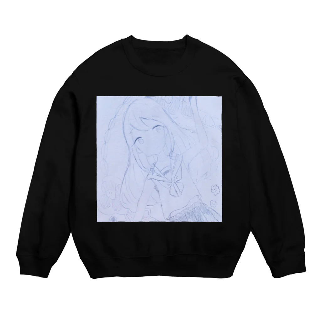 おひるねのしずかにねころぶ Crew Neck Sweatshirt