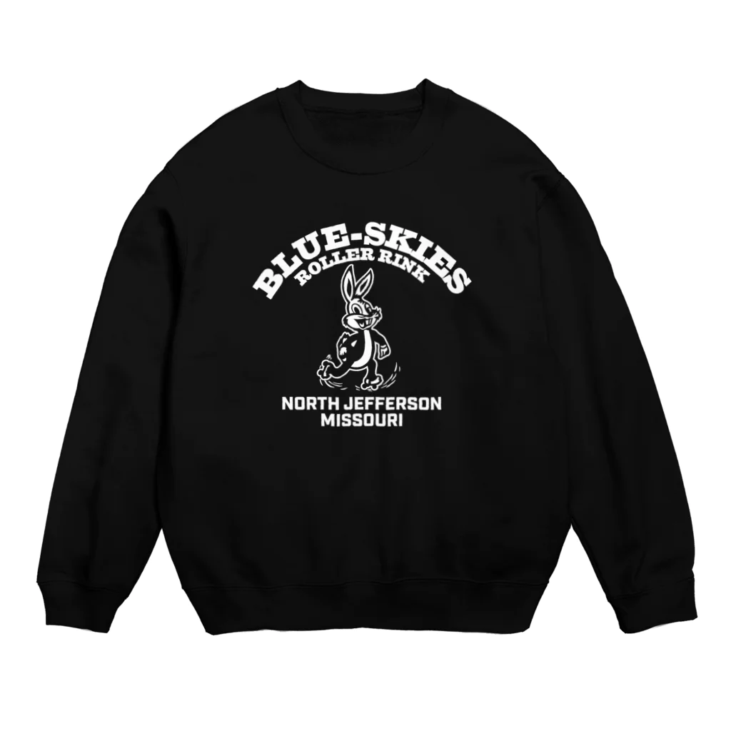 Bunny Robber GRPCのBLUE SKIES ROLLER RINK_WHT Crew Neck Sweatshirt