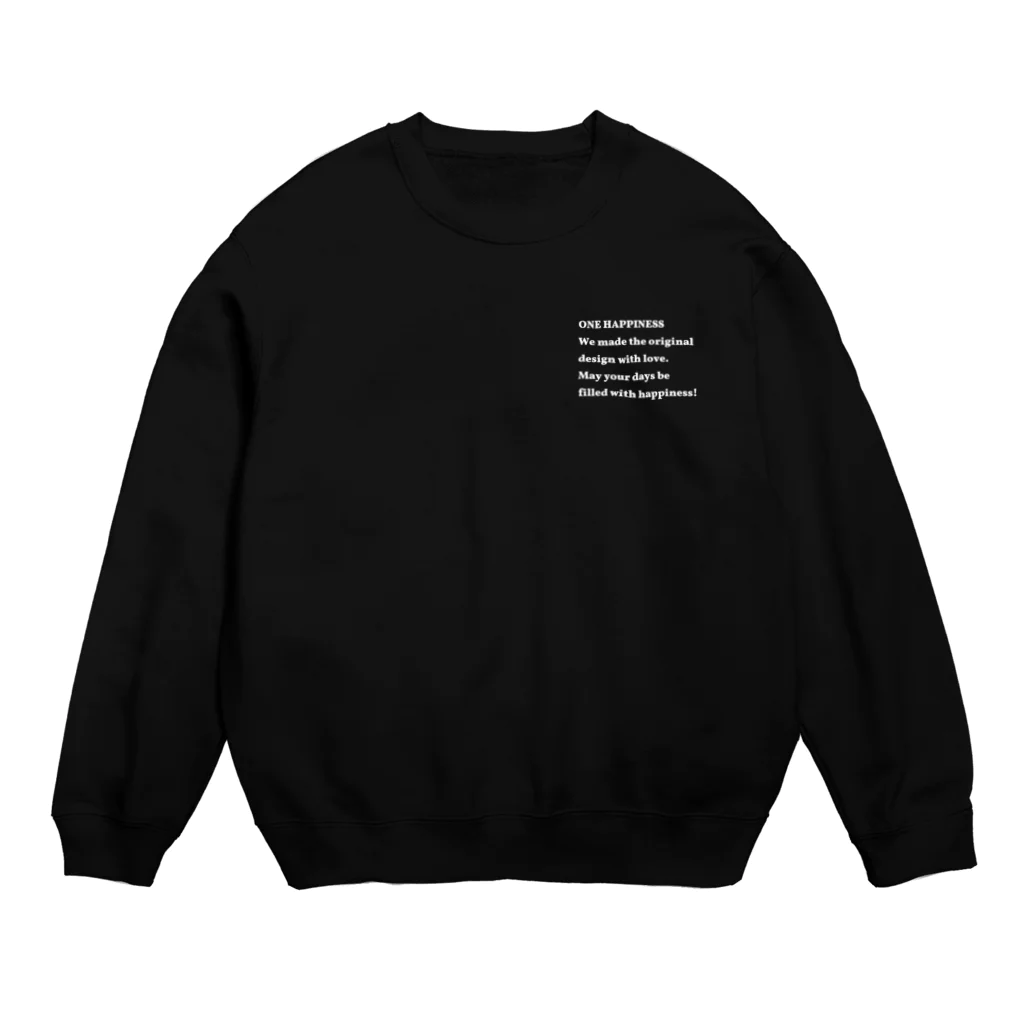 onehappinessのシンプル　ONE HAPPINESS Crew Neck Sweatshirt