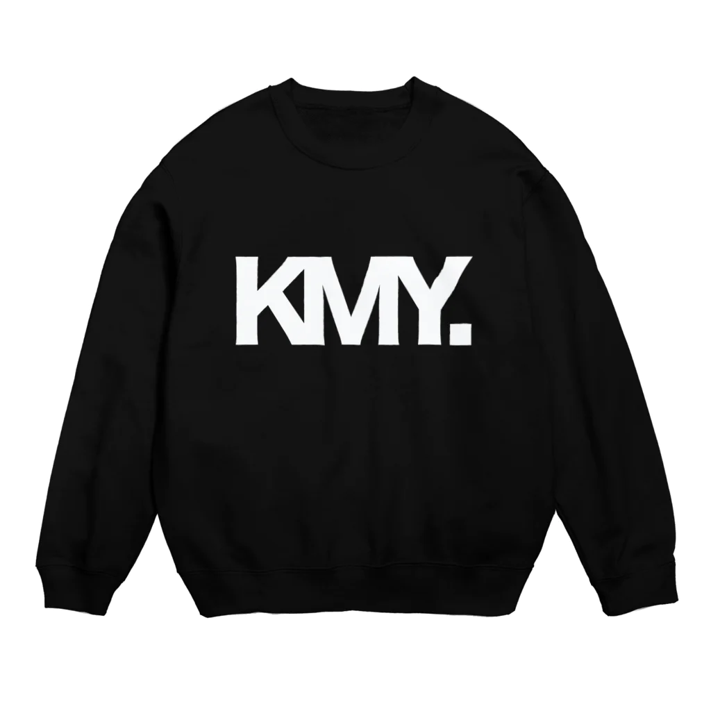 KMY.のKMY.ロゴBIG白 スウェット