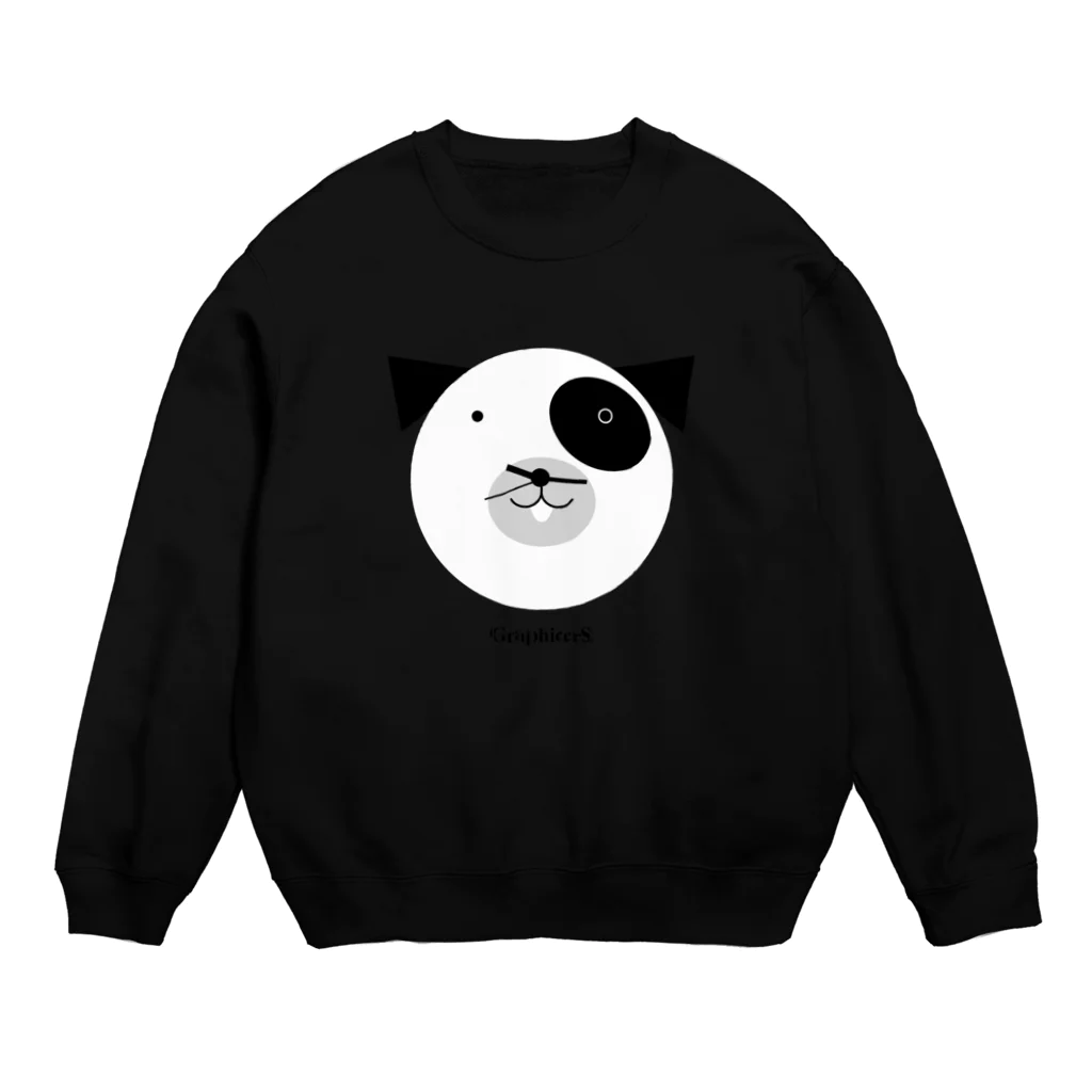 Graphicersのclock Tiny Dog Crew Neck Sweatshirt