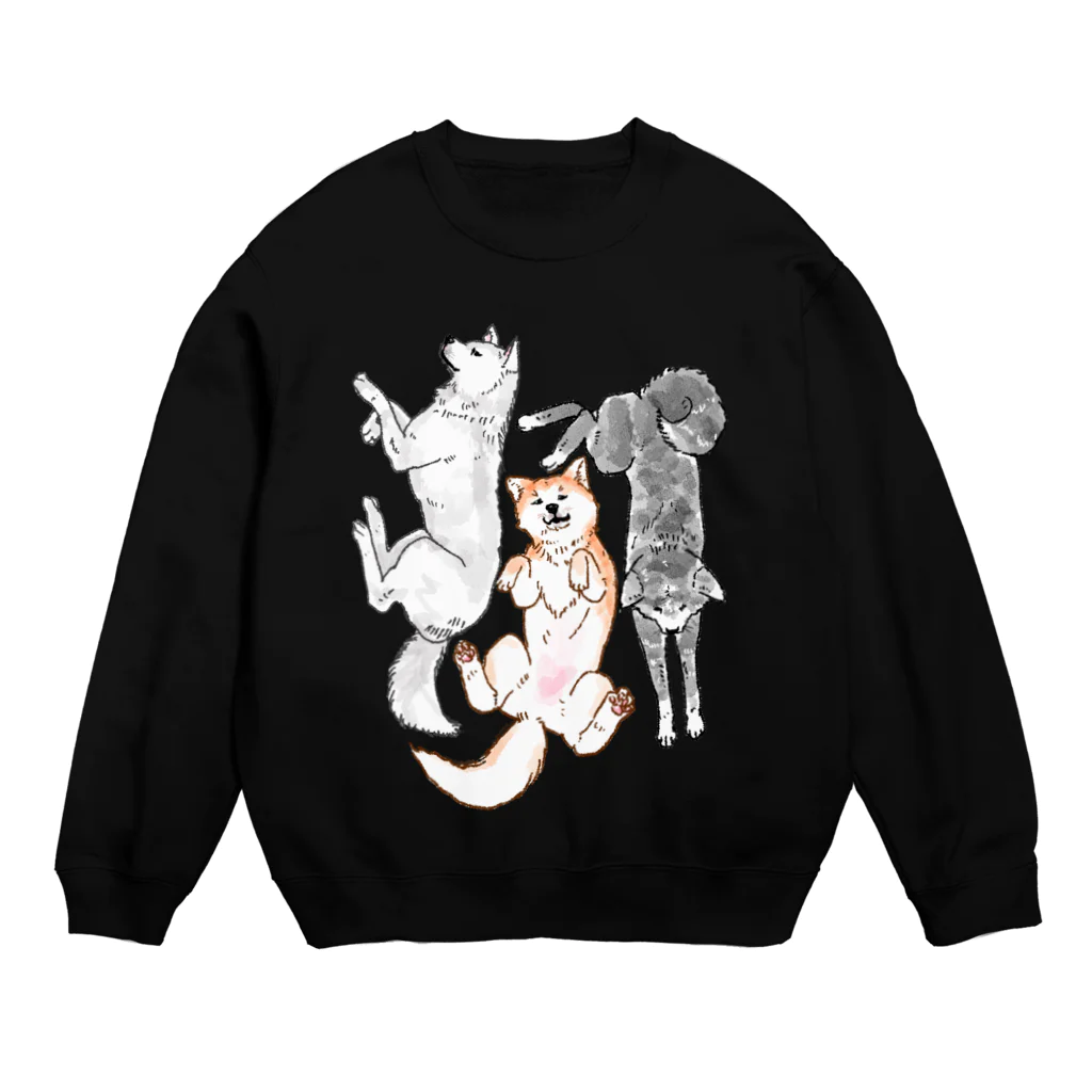 Y.A.E.Cの秋田犬成犬3匹 Crew Neck Sweatshirt