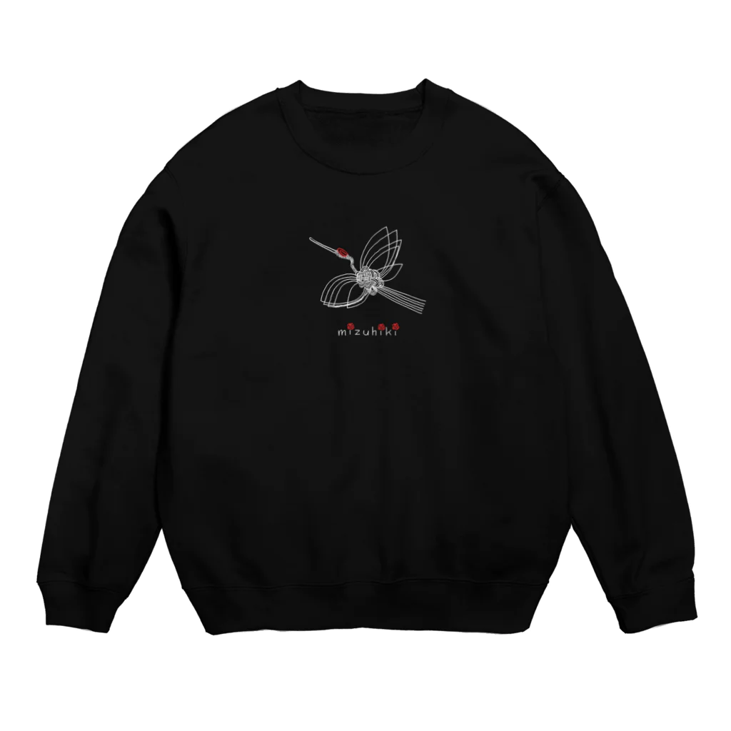 Ashidoriの水引の鶴 Crew Neck Sweatshirt