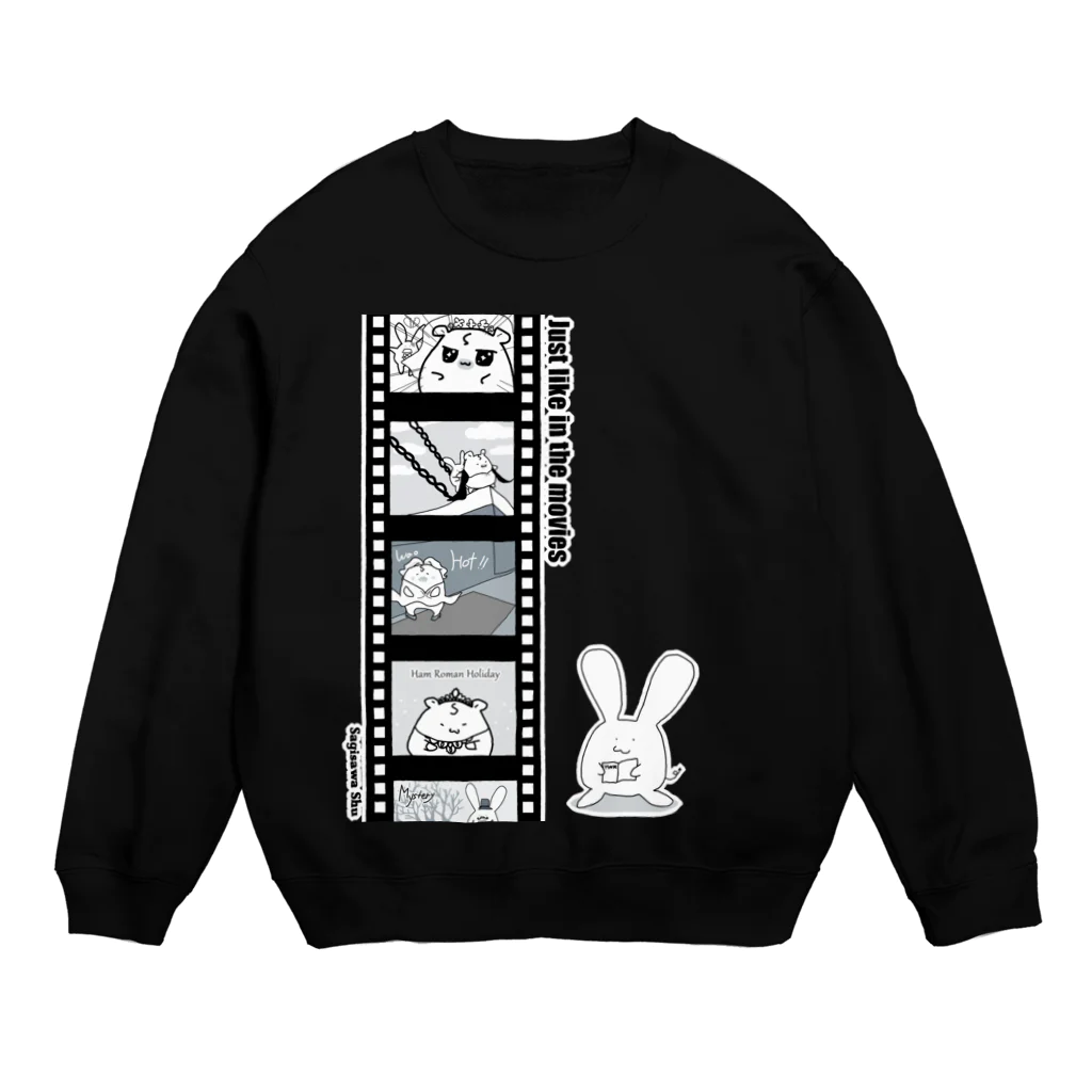 BabyShu shopのシネマ鷺ハム・背景透過ver Crew Neck Sweatshirt