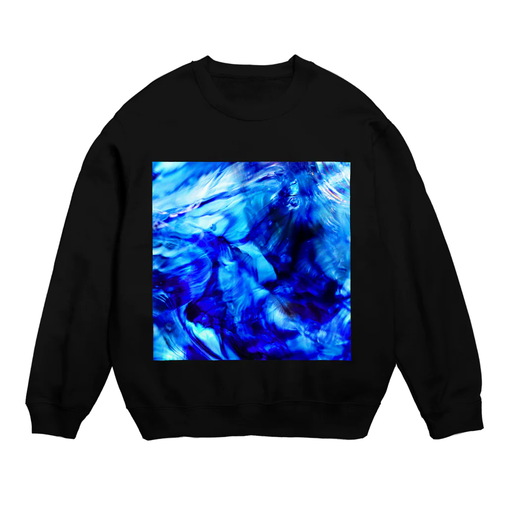 青空骨董市のガラスの記憶 -yuragi- Crew Neck Sweatshirt