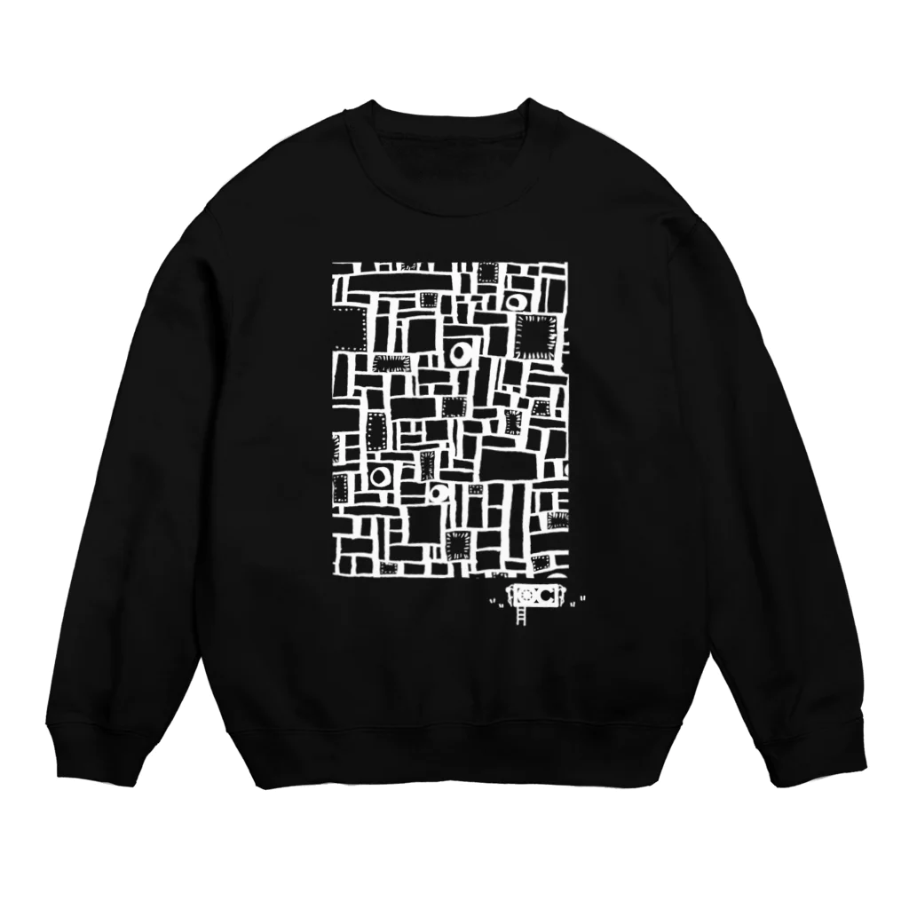 ocha_torida-店の格子パーティー白の服 Crew Neck Sweatshirt