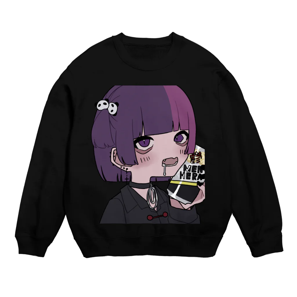 💜嫉魅 ゆき💜のぽしゃけ Crew Neck Sweatshirt