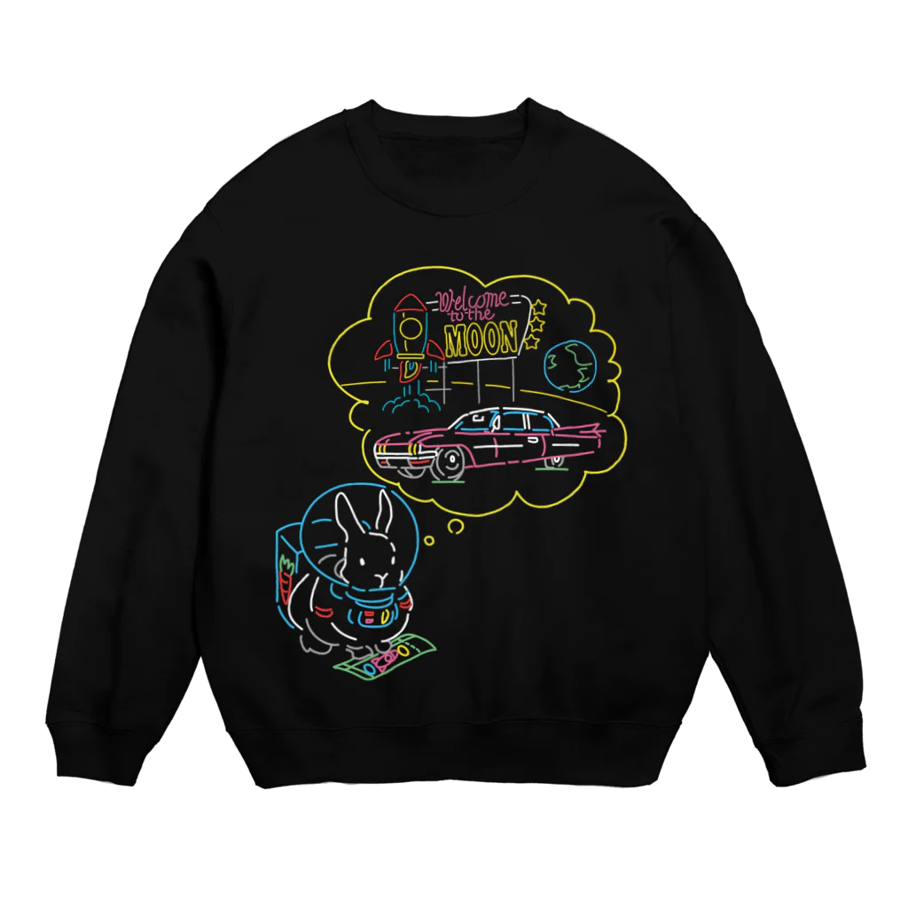 NEGA97のTO THE MOON & BACK(長袖) Crew Neck Sweatshirt