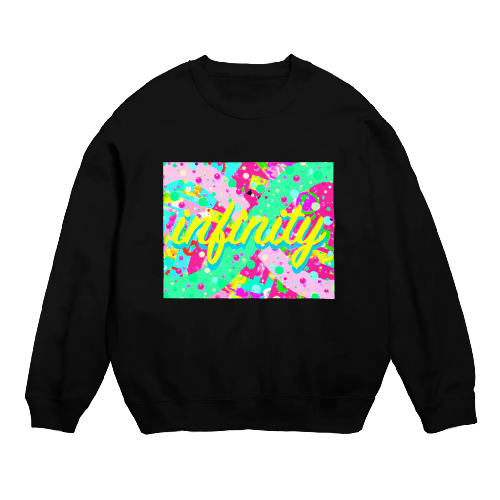 ✨🌈✨ユラクラカン🇯🇵 ✨🌈✨の🌈✨∞infinity∞✨ Crew Neck Sweatshirt