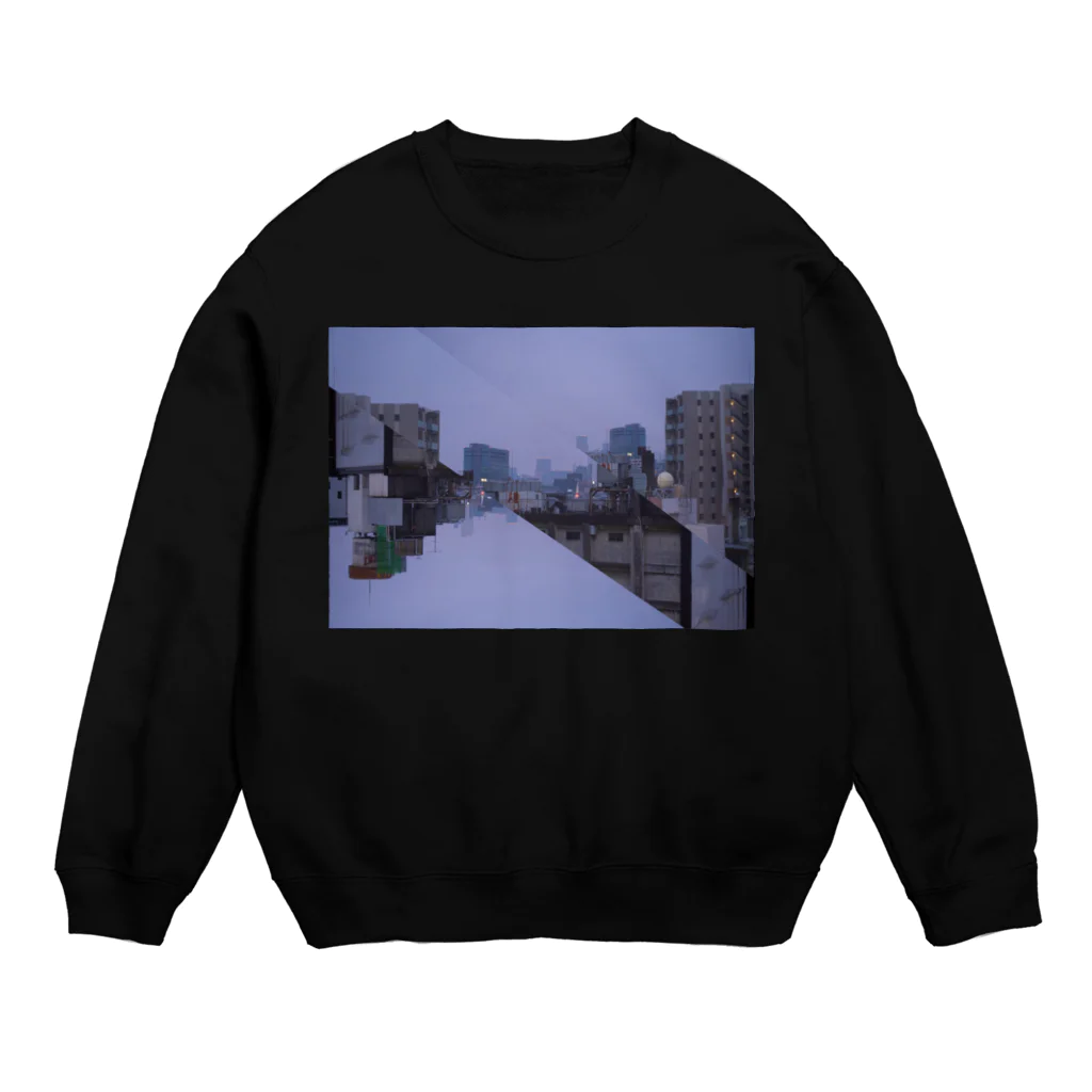 カノコのよるのまちだったものを纏う Crew Neck Sweatshirt