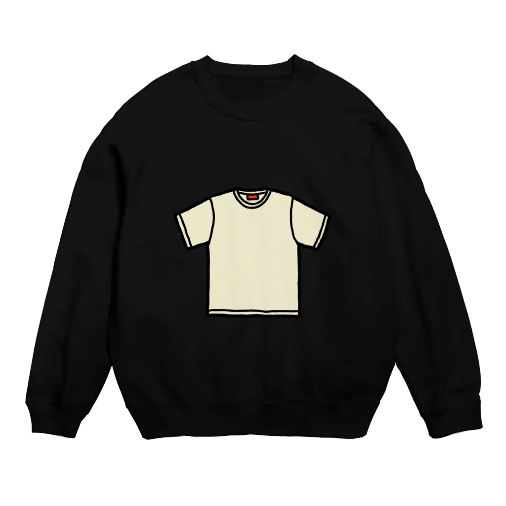 ショルダー肩美の無地Tシャツ Crew Neck Sweatshirt