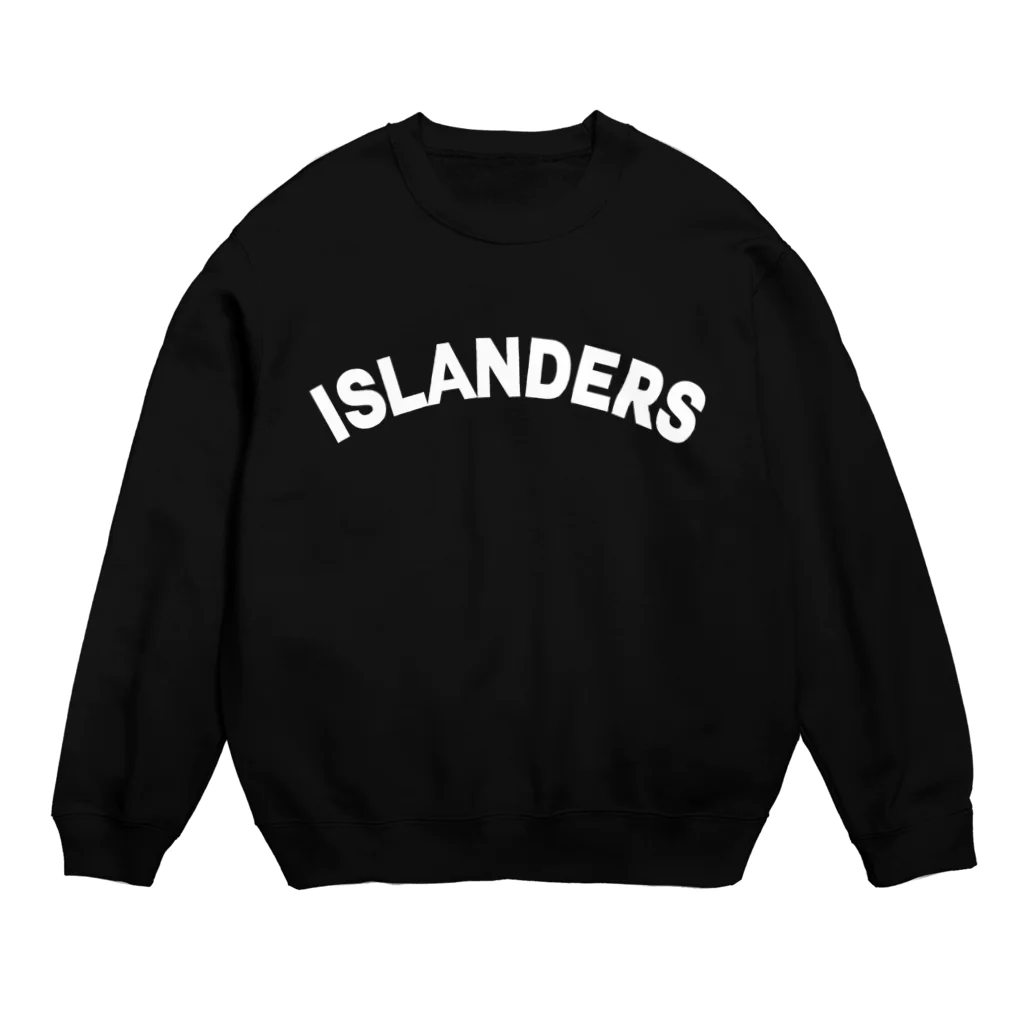 FUNNY JOKESのISLANDERS-アイランダース- 白ロゴ Crew Neck Sweatshirt