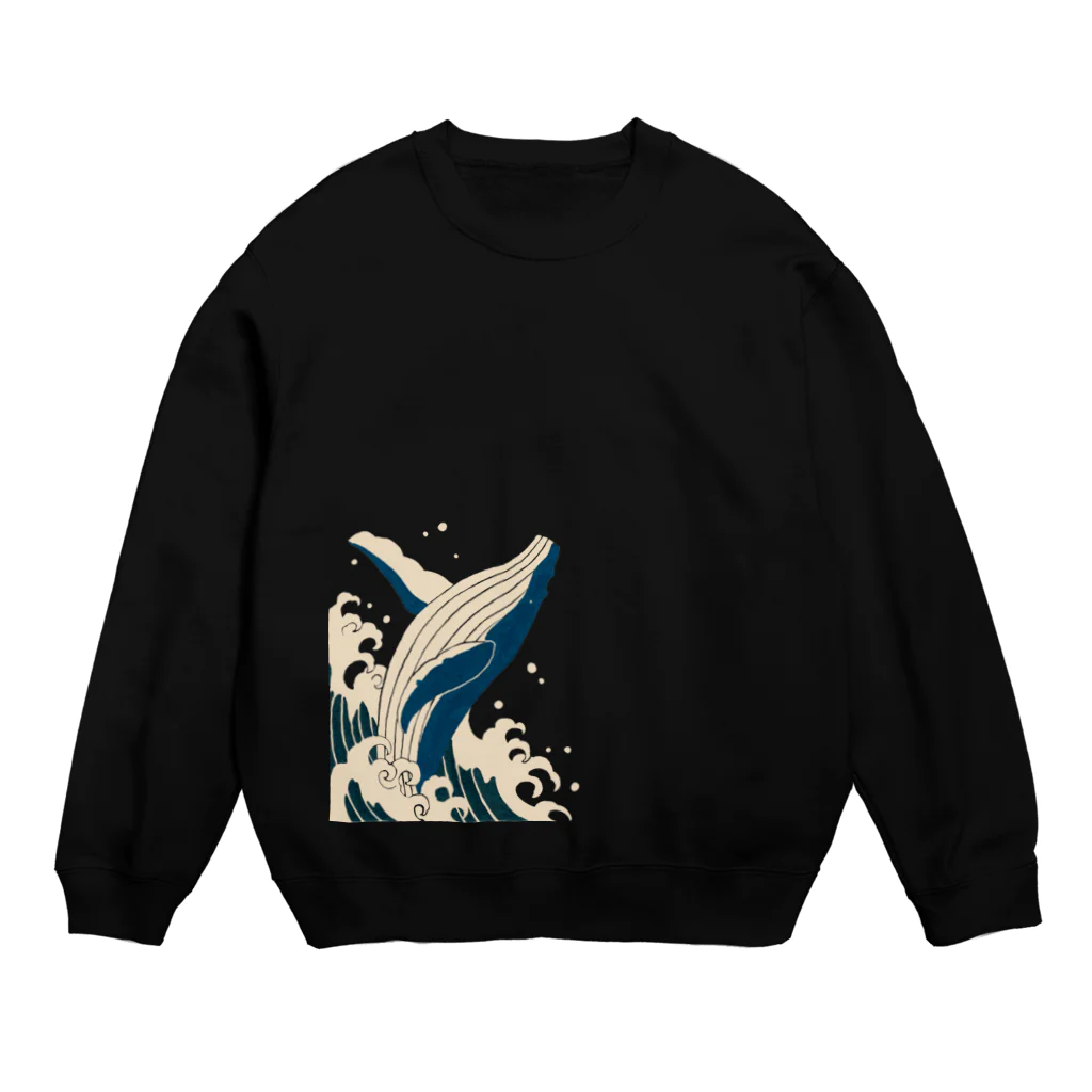 AYA CHUJO ORIGINAL GOODSのシロナガスクジラ Crew Neck Sweatshirt