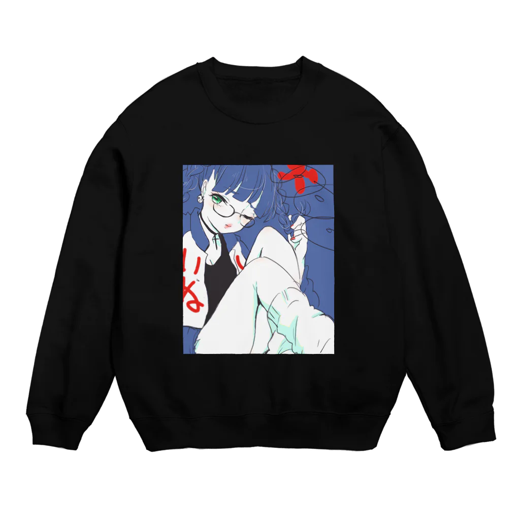 AKKY!の犬女子 Crew Neck Sweatshirt