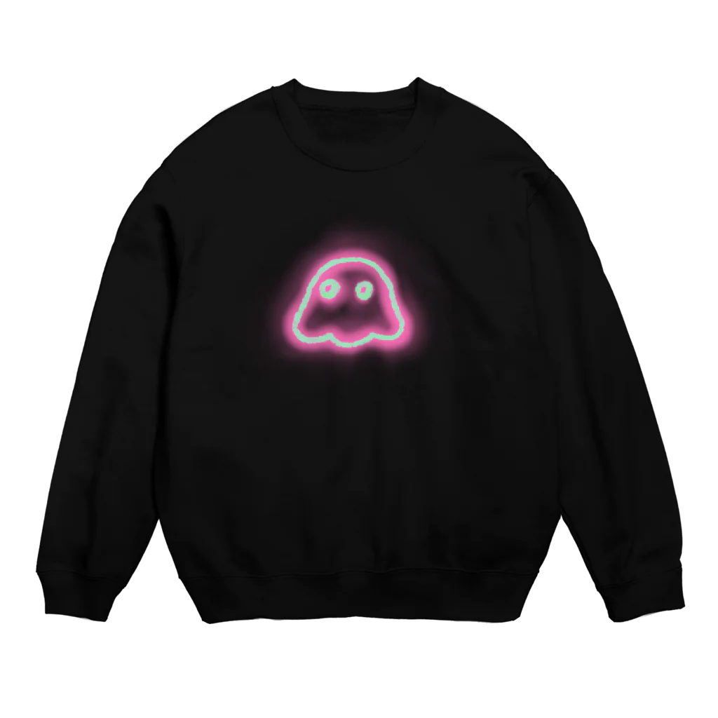 Haggieのネオンおばけ　ぴんく Crew Neck Sweatshirt