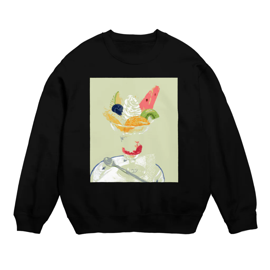 漆原 さくらのごほうびパフェ Crew Neck Sweatshirt