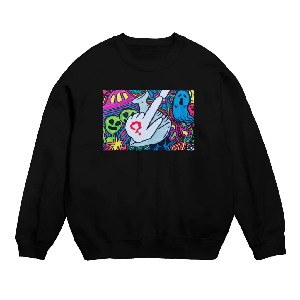 サンチョウメの科学では証明できない何か Crew Neck Sweatshirt