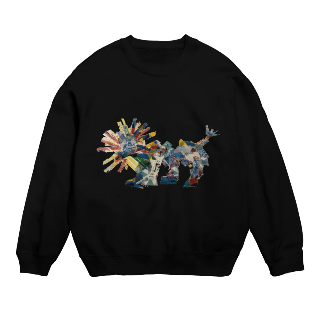 hinahinaのカラフル・ライオン Crew Neck Sweatshirt