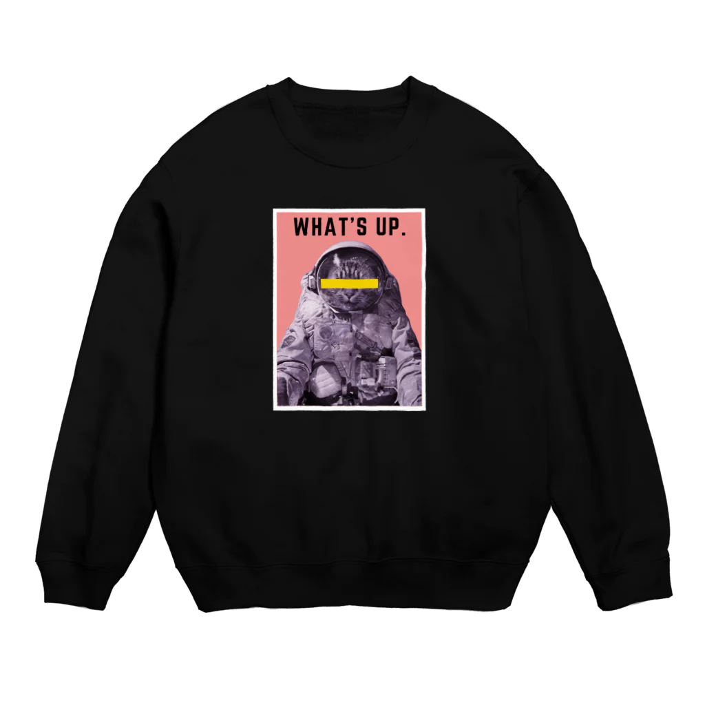 ANIMAL TWIST DESIGNSのWHAT`S UP SPACE CAT Crew Neck Sweatshirt