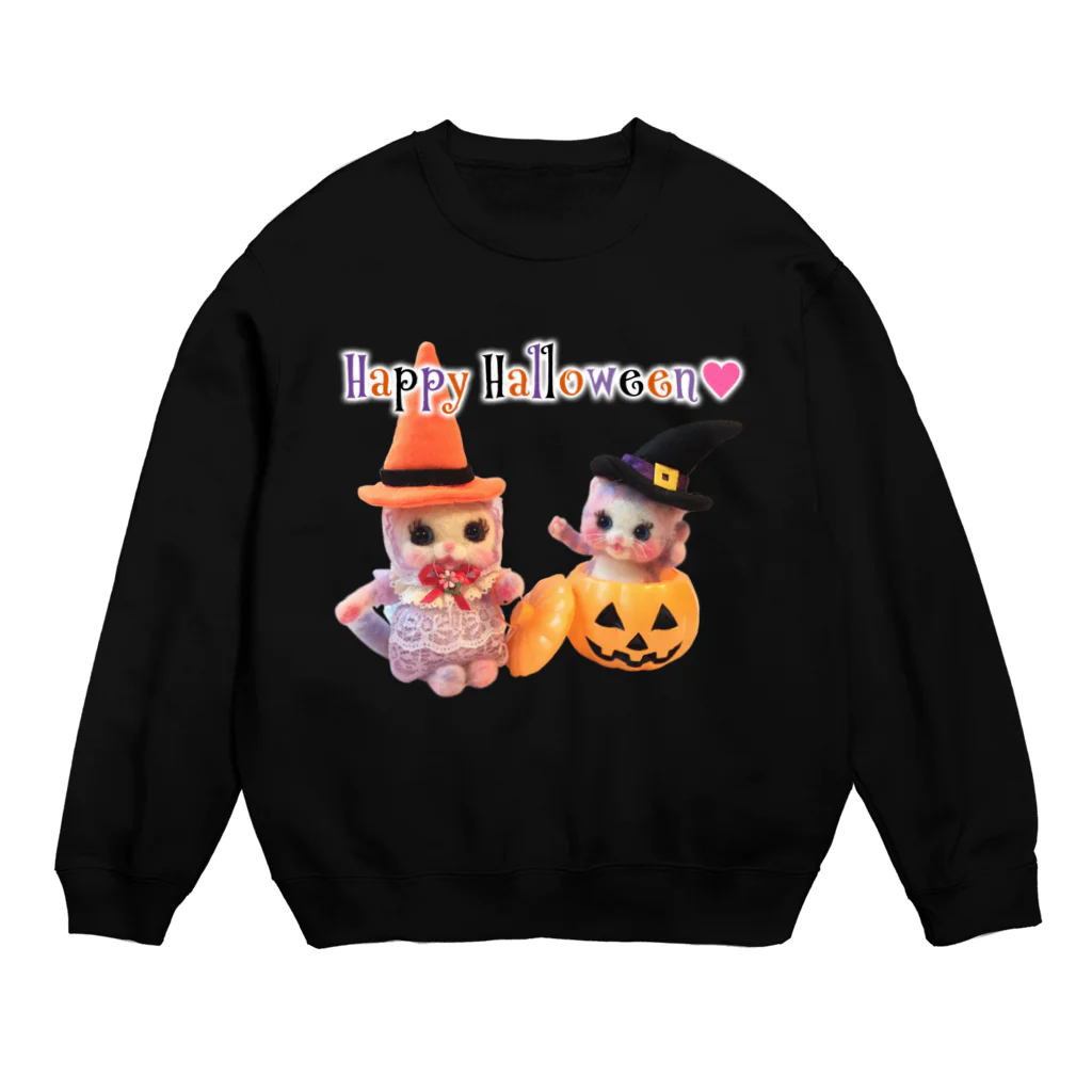 メルティカポエミュウの キャンディ＆ベリーのハロウィンパーティー🎃🍭 Crew Neck Sweatshirt