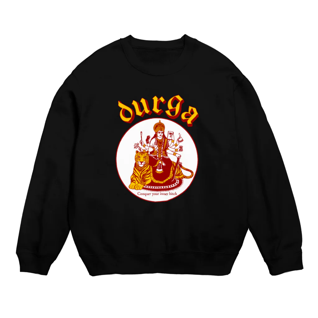 ITSUMItalkstoreのDURGA白バック Crew Neck Sweatshirt