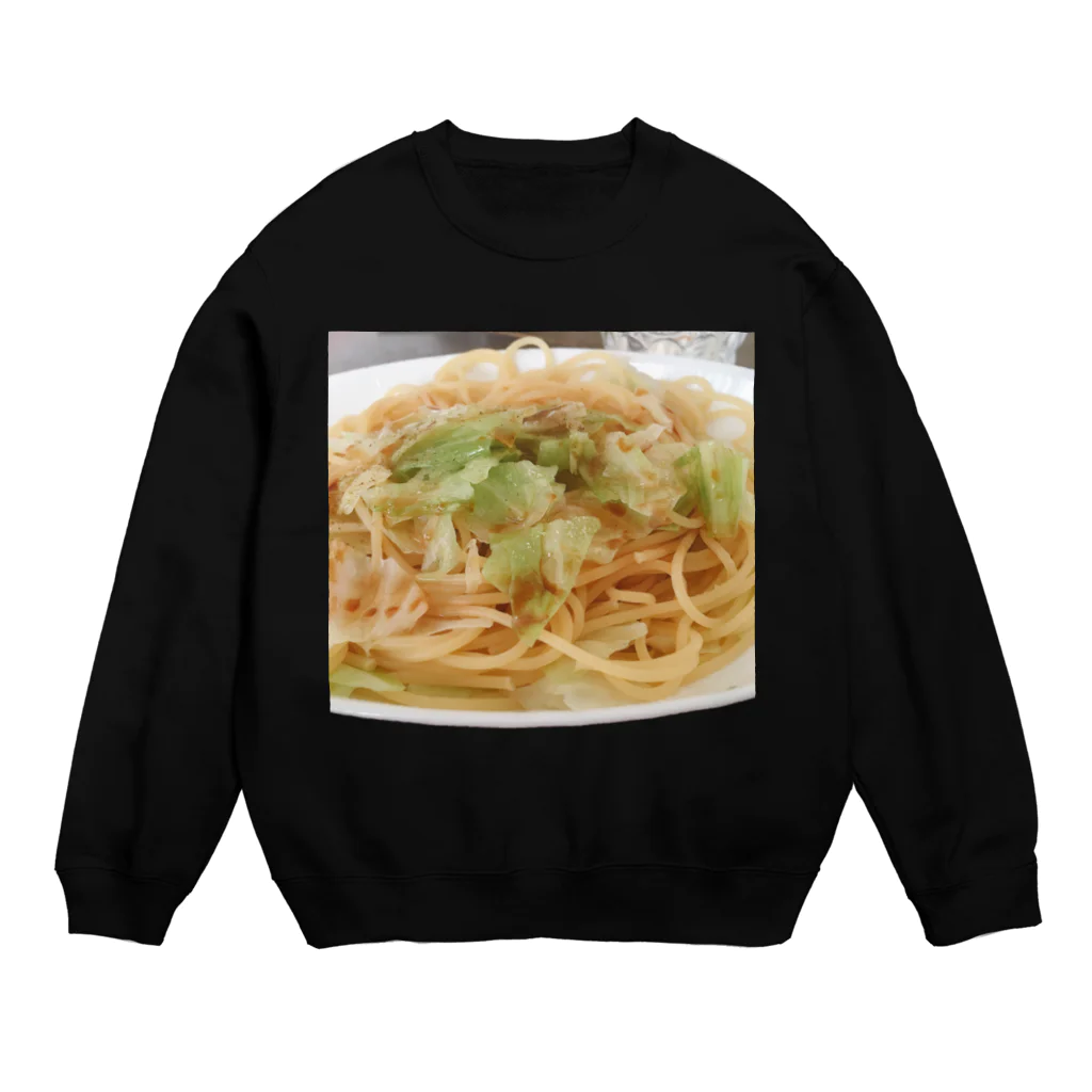 オンガクスグッズショップの醤油ごま油キャベツスパゲッティ🍝 Ongakus photo goods Crew Neck Sweatshirt