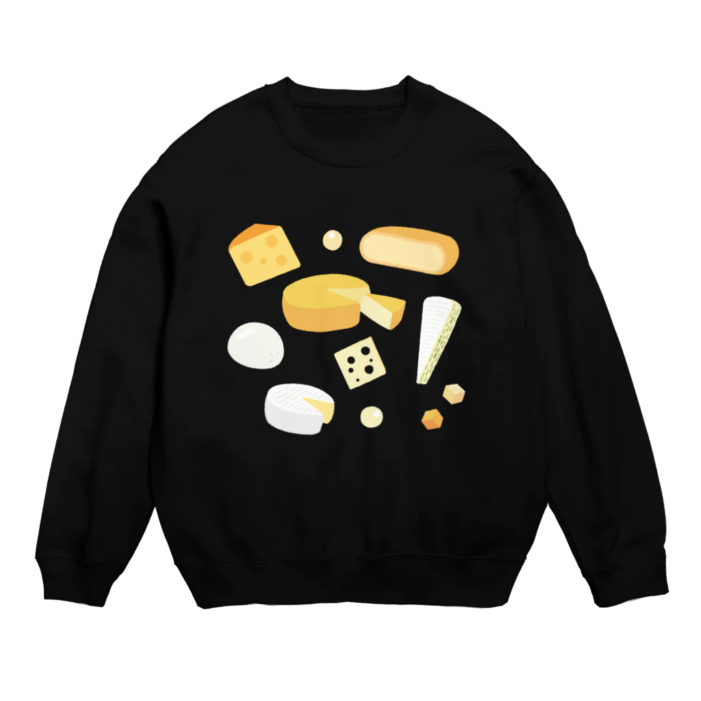 ヤモリのチーズ Crew Neck Sweatshirt