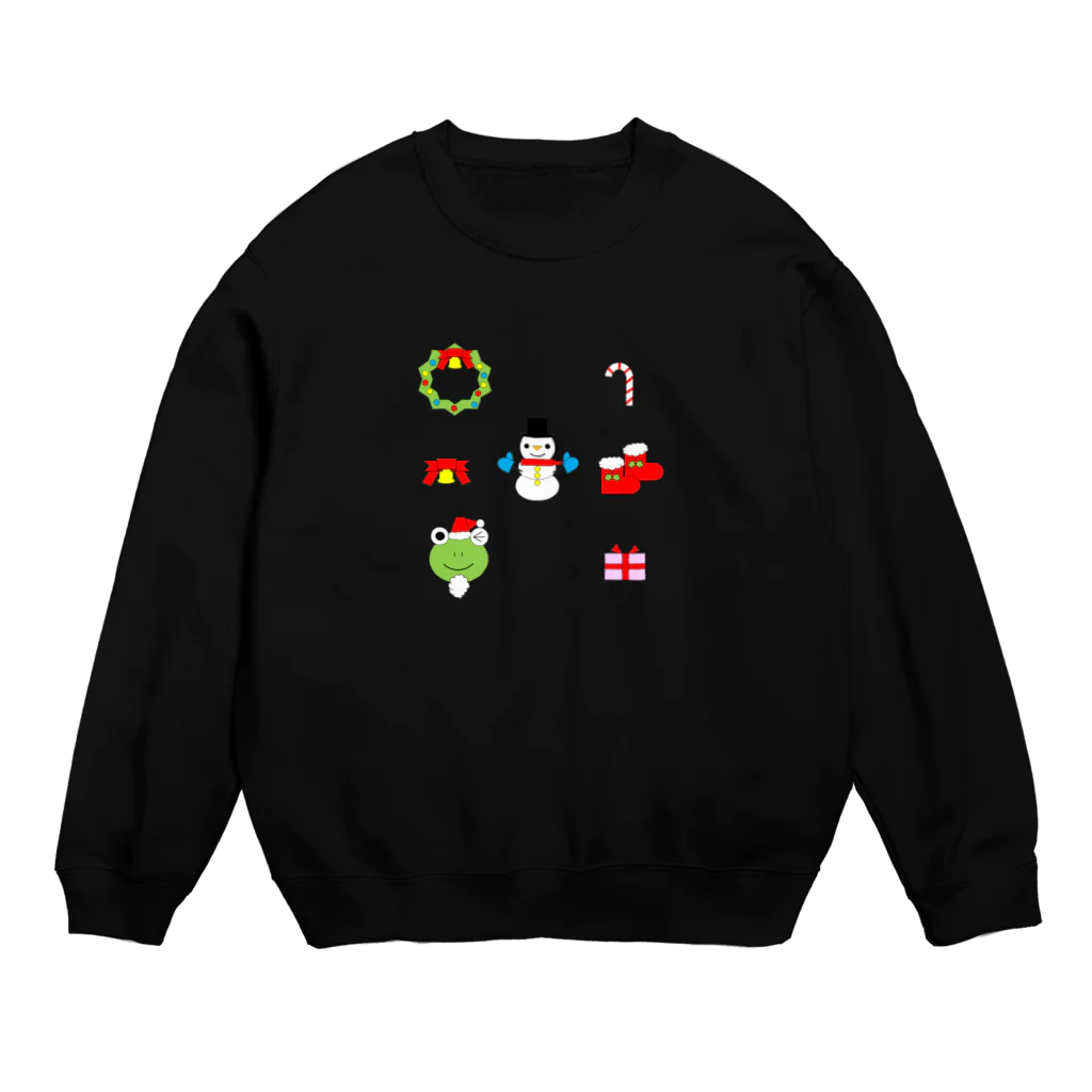 🐸かえるさんと仲間たち🐸のかえるさんのクリスマスB Crew Neck Sweatshirt