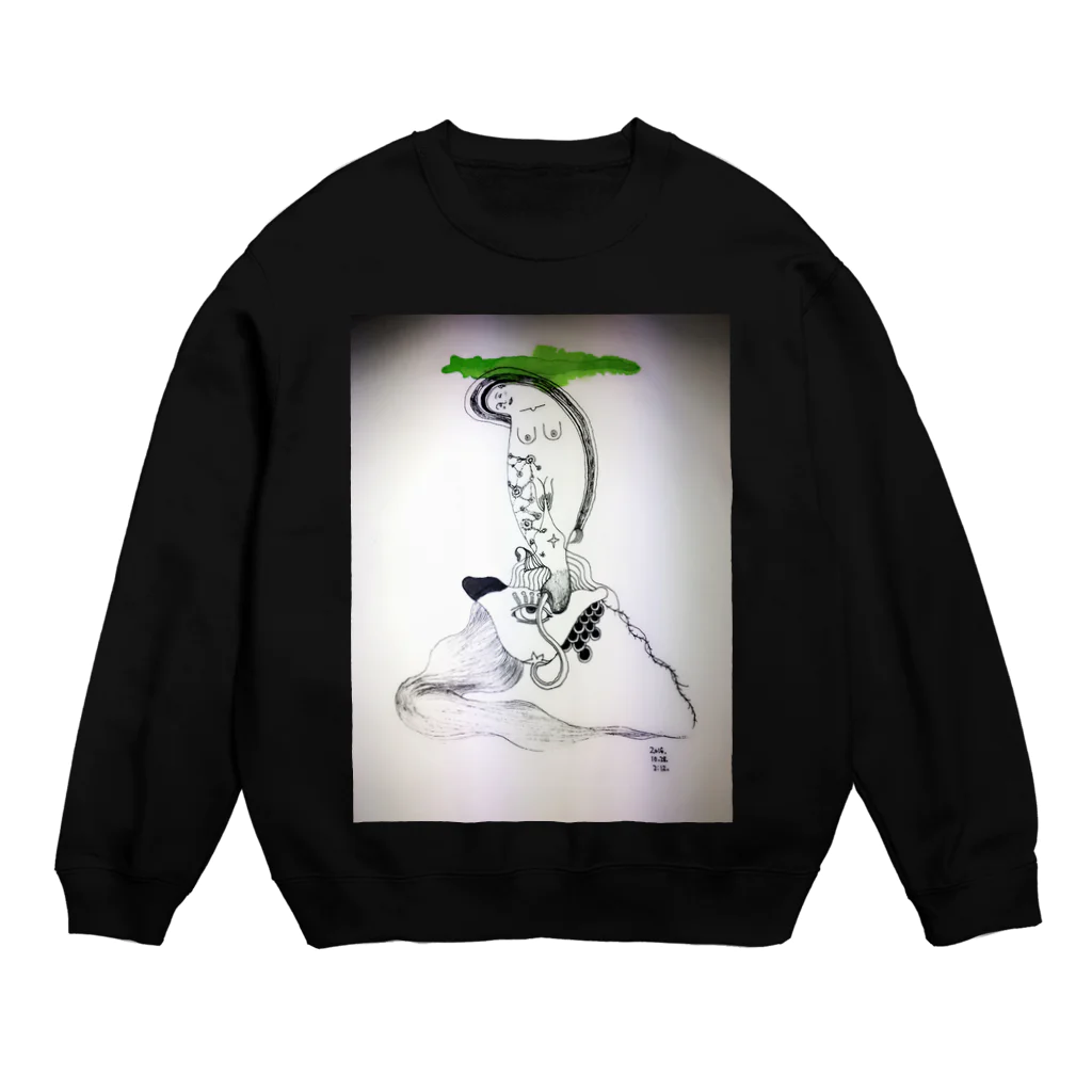 namanikuの水瓶座のおんな Crew Neck Sweatshirt