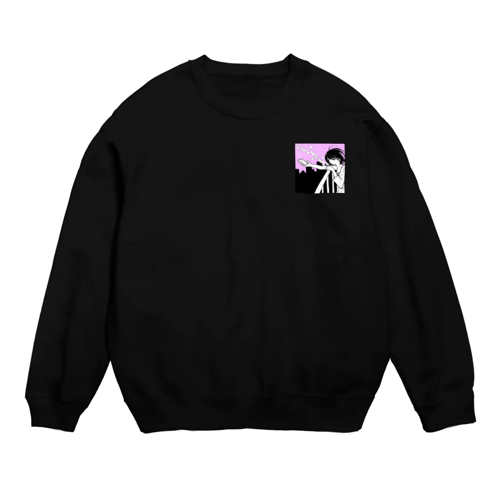 うおちゃん【Suzumushi/ズムジャ!】の 『恋』 Crew Neck Sweatshirt