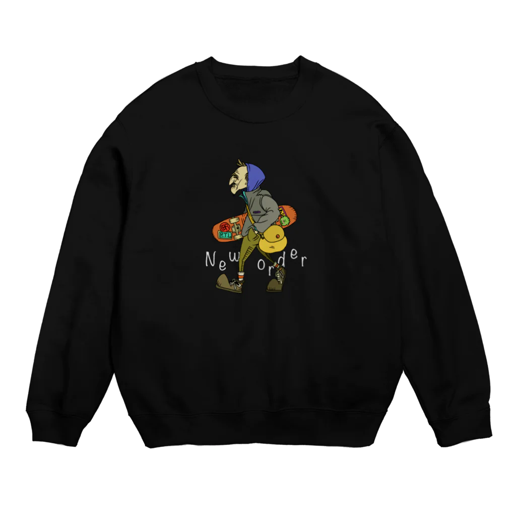 Beer makes my bodyのNew order Crew Neck Sweatshirt