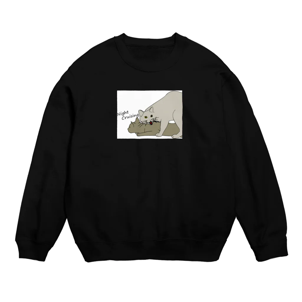 bear rootの夜行性 Crew Neck Sweatshirt