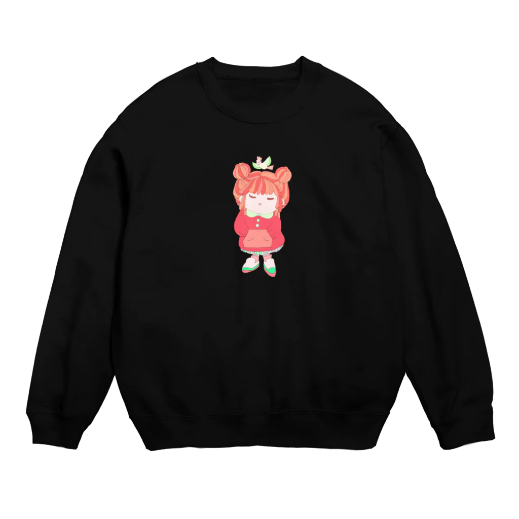 はらぺこあざらしの国のおだんごあたま Crew Neck Sweatshirt