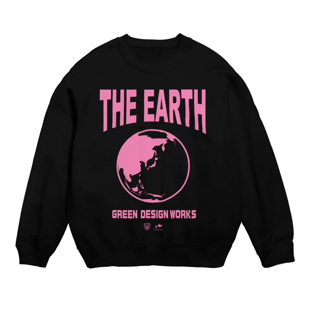 GREEN DESIGN WORKS　グリーンデザインワークスのTHE EARTH　スウェット（ピンクインク）１３色 スウェット