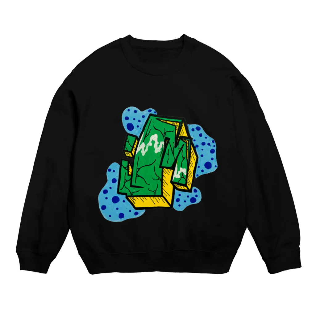 movement ill LifeのM  ローマ字　13 グラフティー Crew Neck Sweatshirt