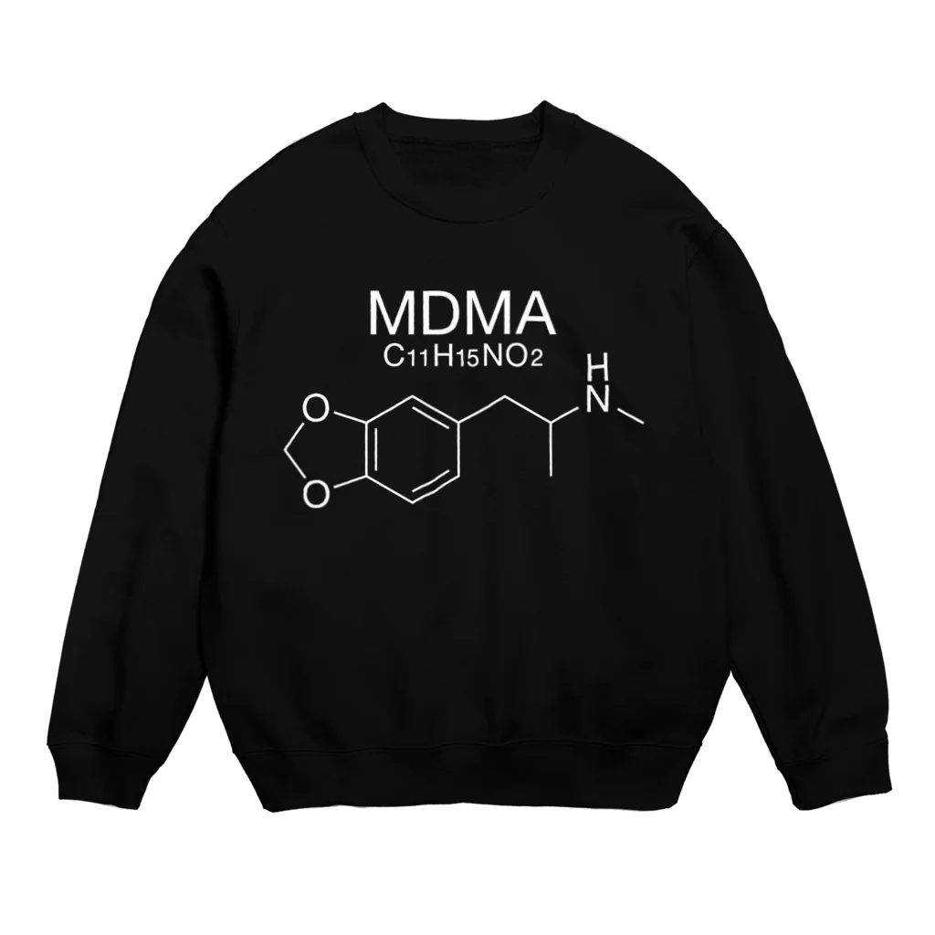 DRIPPEDのMDMA C11H15NO2-合成麻薬 ・エクスタシー-ロゴ スウェット