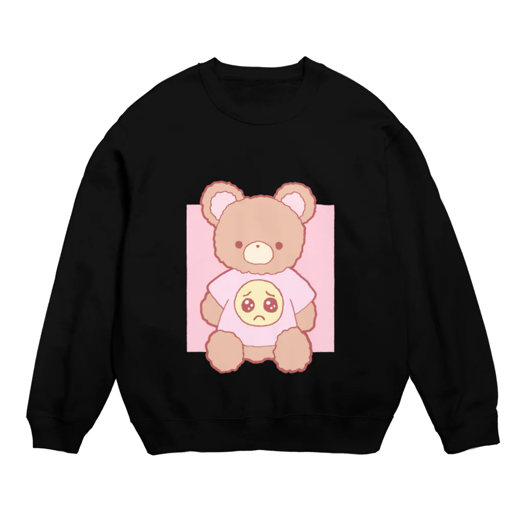 かわいいもののおみせ　いそぎんちゃくのぴえんTシャツくまさん Crew Neck Sweatshirt