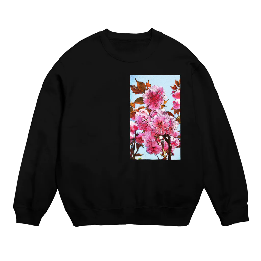 LalaHangeulの八重桜 Crew Neck Sweatshirt