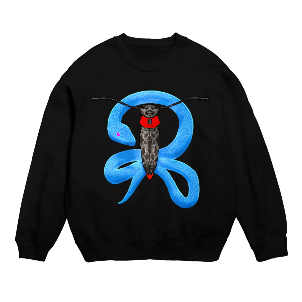 ゴマ団子の蛍と蛇(色違い) Crew Neck Sweatshirt