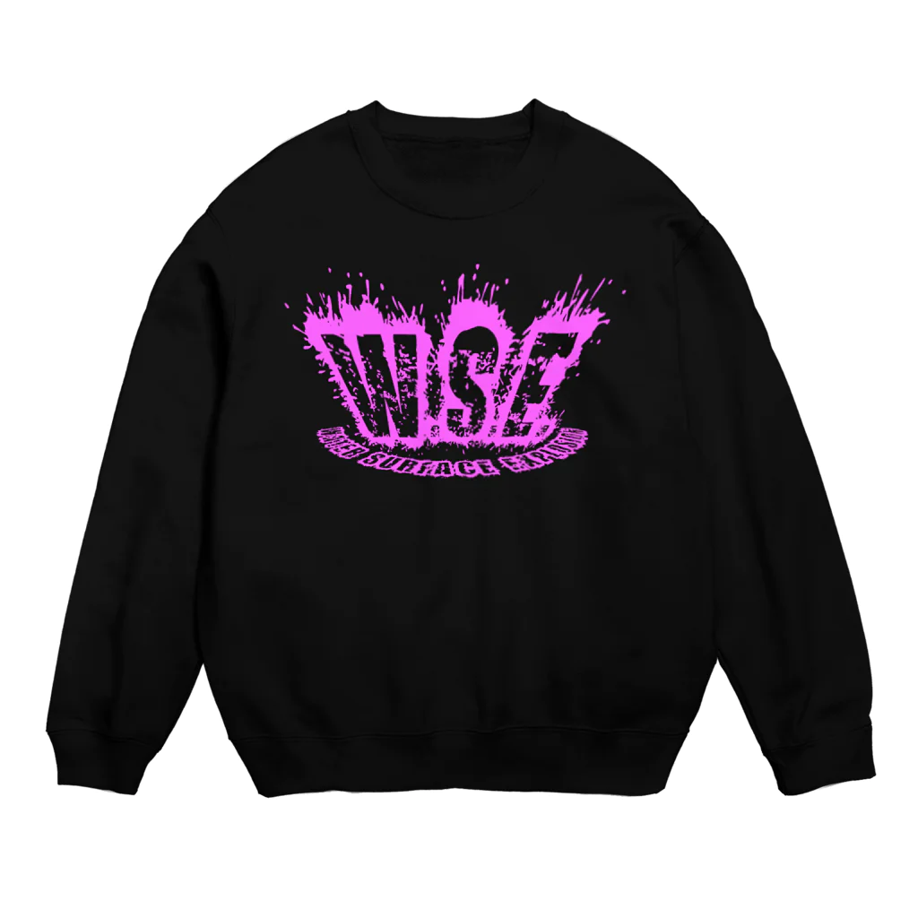 W.S.E.のWSEオリジナルロゴ　ピンクプリント スウェット