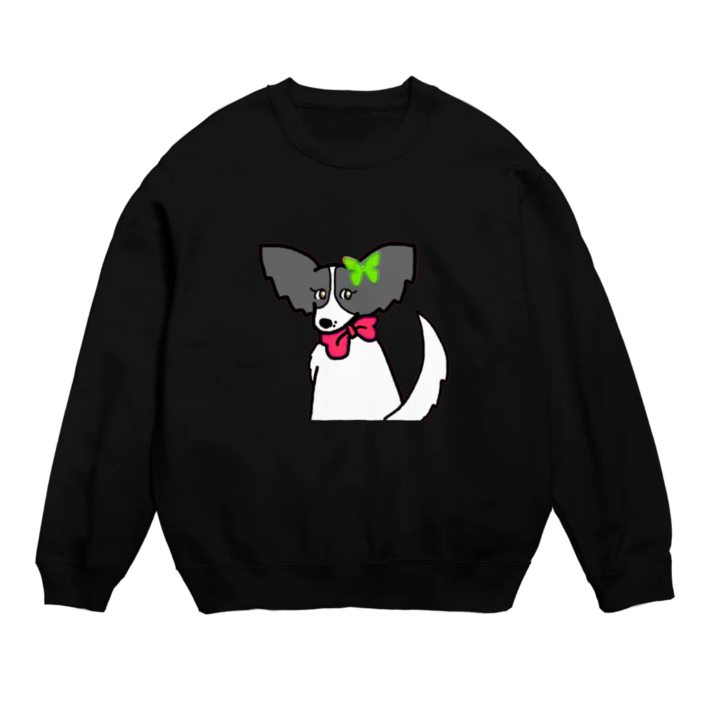 UNA the papillon🎀うなザパピヨンの振り向くUNA Crew Neck Sweatshirt