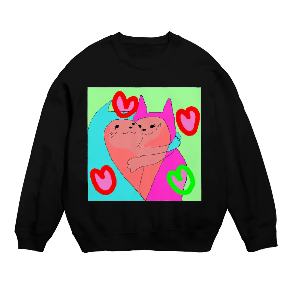 chuchu⌒∮+。のなかよし♡ Crew Neck Sweatshirt