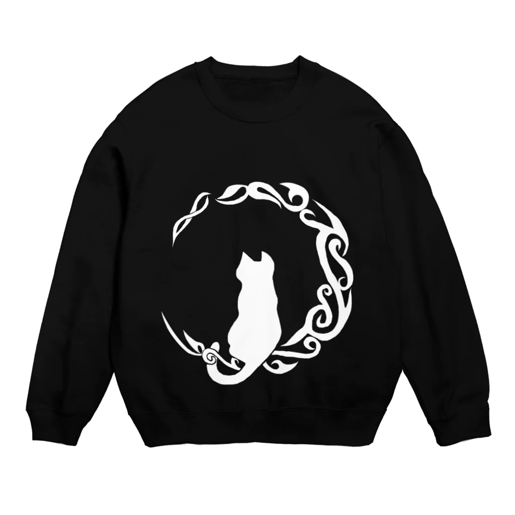 ぬいの白猫 Crew Neck Sweatshirt